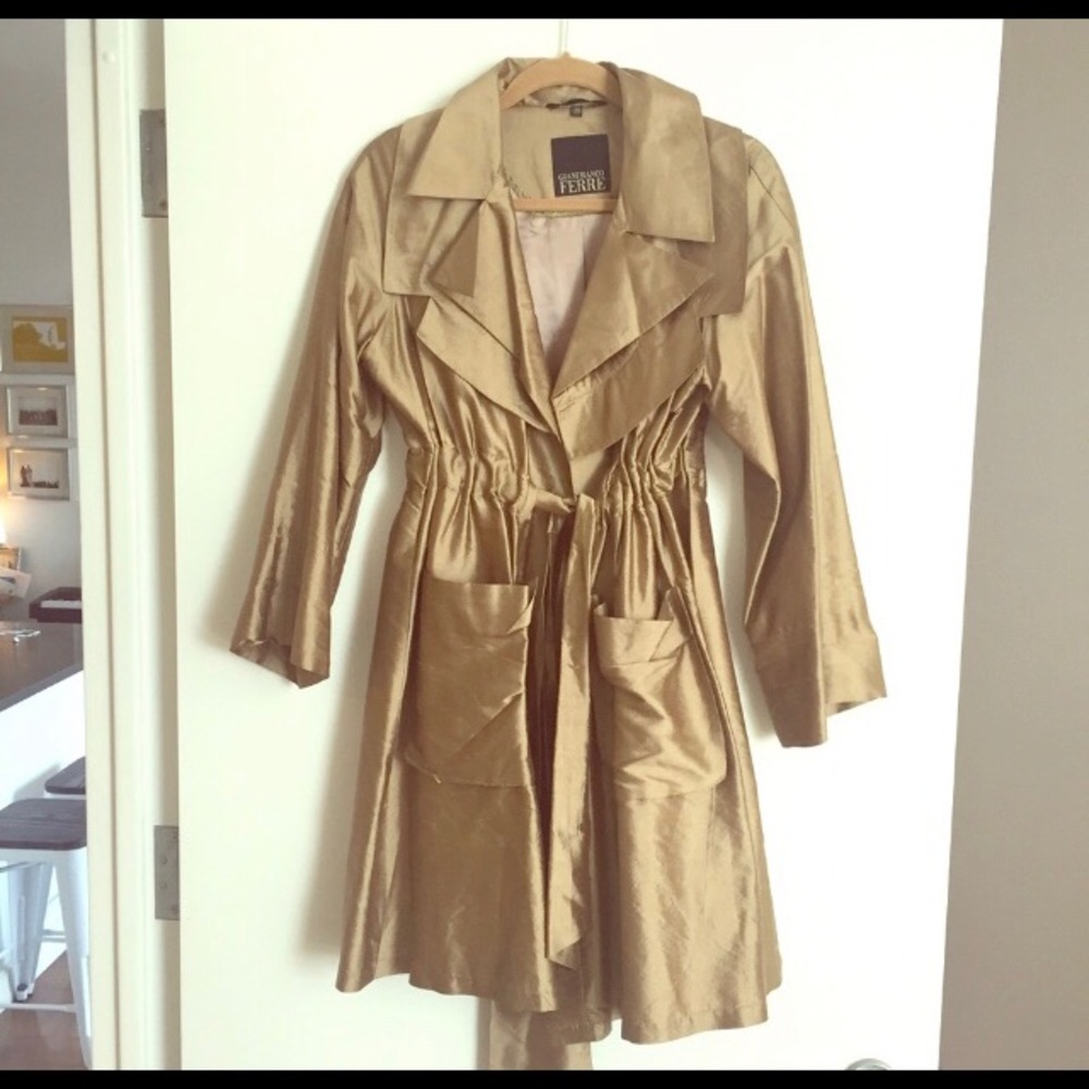 Giafranco Ferre silk shantung jacket